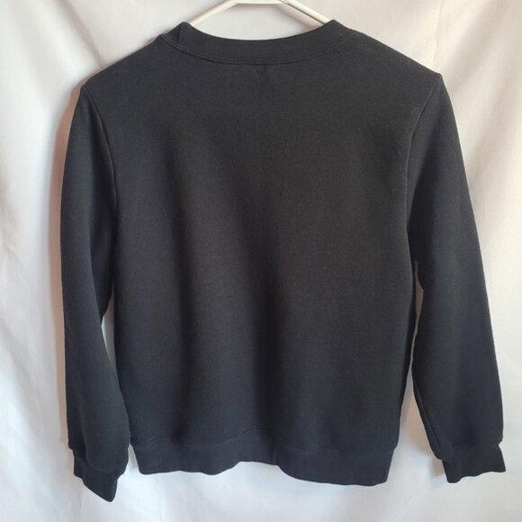 Vintage Christmas Sweatshirt Black Size S Christmas Trees Holiday - Picture 4 of 8